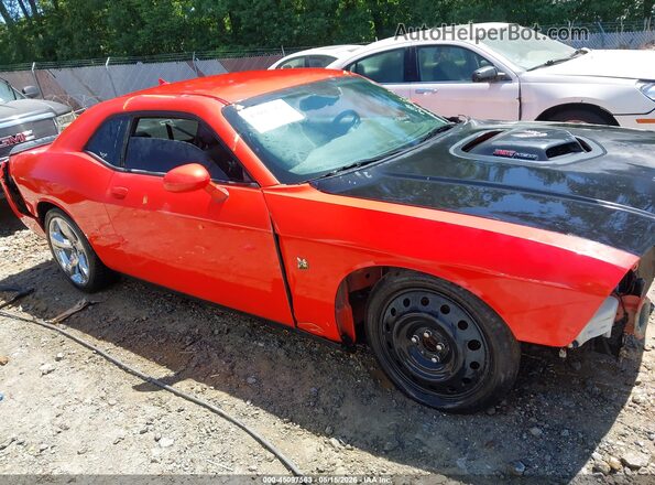 2C3CDZFJ3GH316864 2016 DODGE CHALLENGER Оранжевый Вид задней части салона