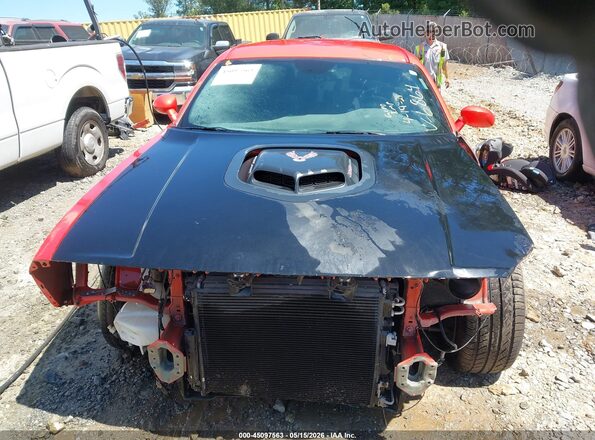 2C3CDZFJ3GH316864 2016 DODGE CHALLENGER Оранжевый Вид щитка приборов