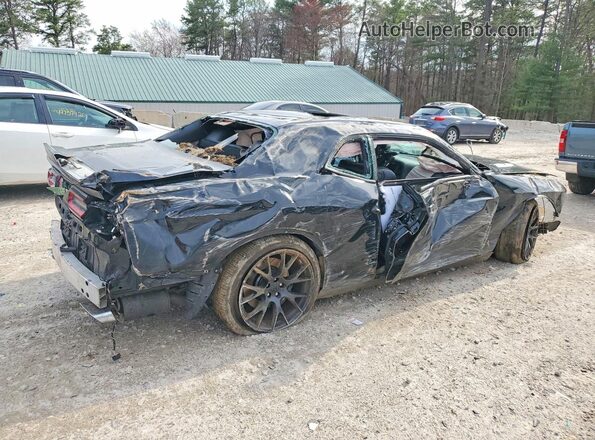 2C3CDZFJ4HH502558 2017 DODGE CHALLENGER Черный Задняя правая четверть