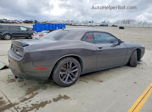 2C3CDZFJ5KH759039 2019 DODGE CHALLENGER Серый Задняя правая четверть