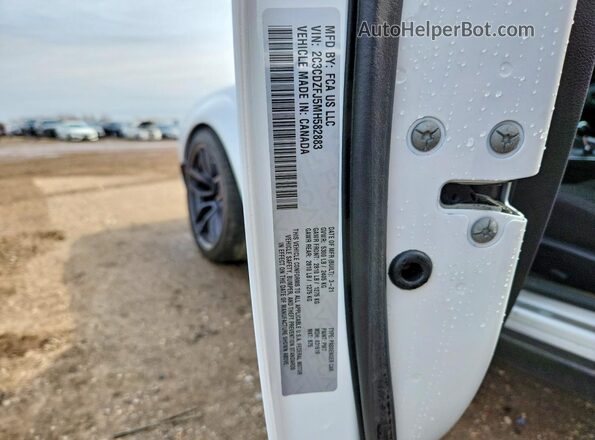 2C3CDZFJ5MH582883 2021 DODGE CHALLENGER White Вид підкапотного простору