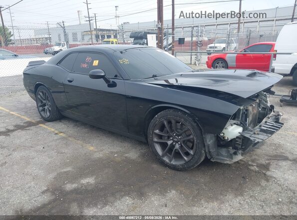 2C3CDZFJ5MH597142 2021 DODGE CHALLENGER Черный Передняя правая четверть