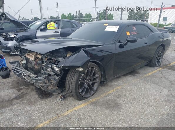 2C3CDZFJ5MH597142 2021 DODGE CHALLENGER Черный Передняя левая четверть