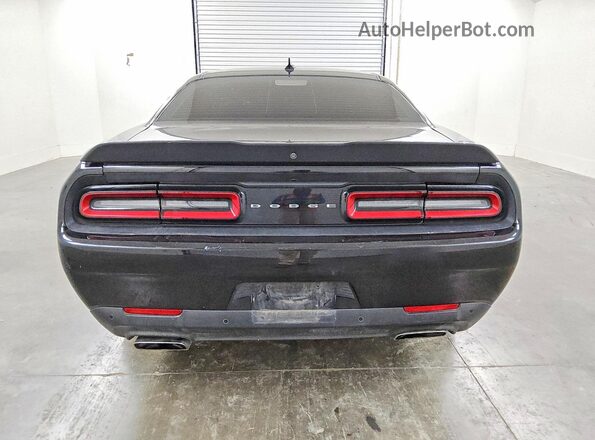 2C3CDZFJ6GH316793 2016 DODGE CHALLENGER Black Widok z tyłu