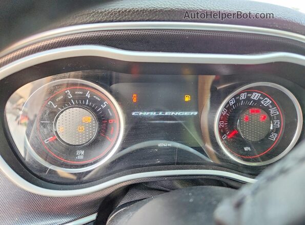 2C3CDZFJ6JH202428 2018 DODGE CHALLENGER White Vista del cuadro de instrumentos