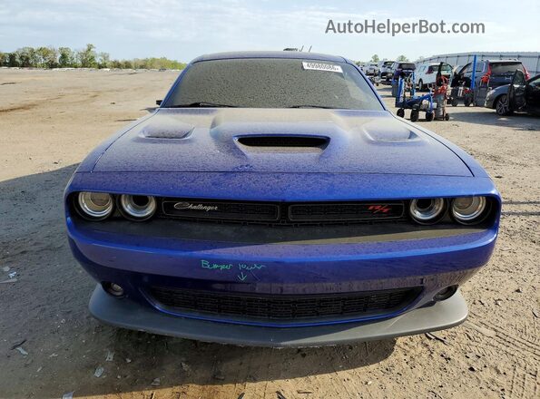 2C3CDZFJ8KH739741 2019 DODGE CHALLENGER Blue Front view