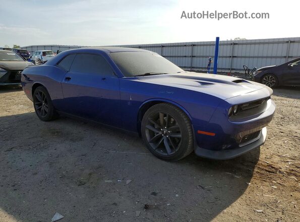 2C3CDZFJ8KH739741 2019 DODGE CHALLENGER Blue Front right