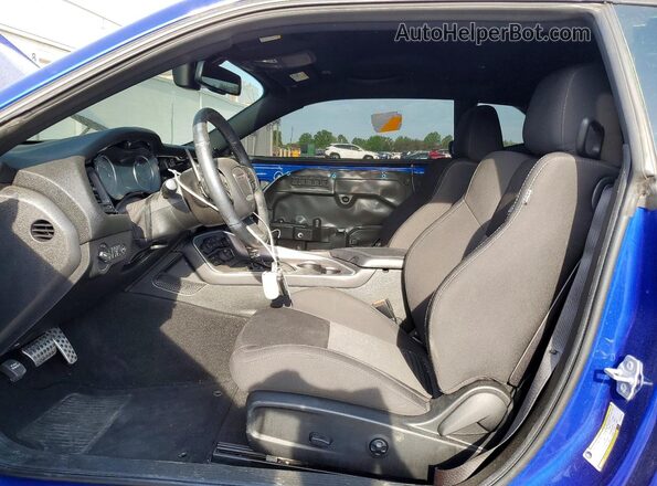 2C3CDZFJ8KH739741 2019 DODGE CHALLENGER Blue Front interior view