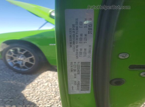 2C3CDZGG1HH567399 2017 DODGE CHALLENGER Зеленый Вид подкапотного пространства