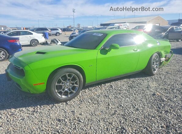 2C3CDZGG1HH567399 2017 DODGE CHALLENGER Зеленый Передняя левая четверть