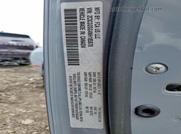 2C3CDZGG4NH185878 2022 DODGE CHALLENGER Серый Вид подкапотного пространства