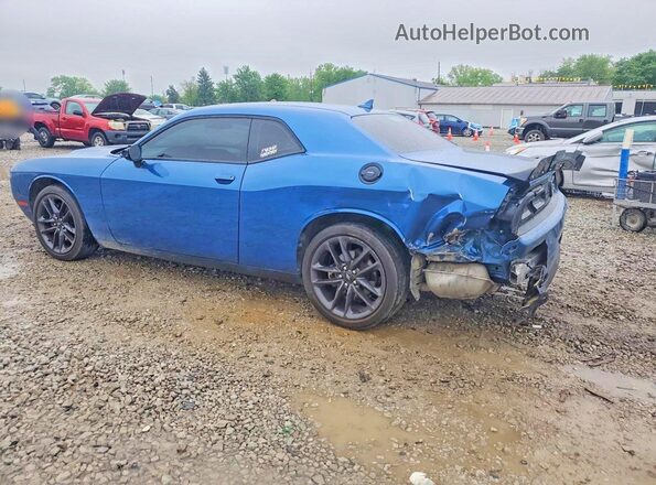 2C3CDZGG8MH605219 2021 DODGE CHALLENGER Blue Tył lewy