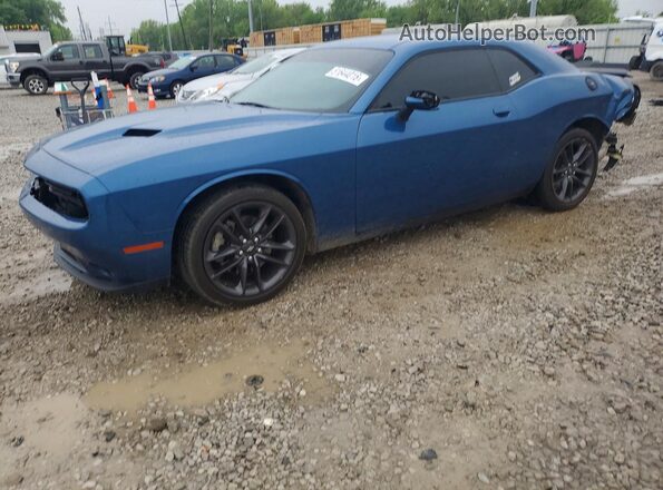 2C3CDZGG8MH605219 2021 DODGE CHALLENGER Blue Przód lewy