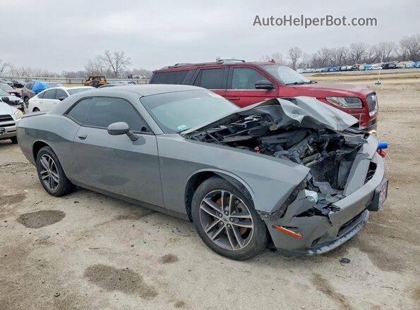 2C3CDZGGXKH690447 2019 DODGE CHALLENGER Серебряный Передняя правая четверть