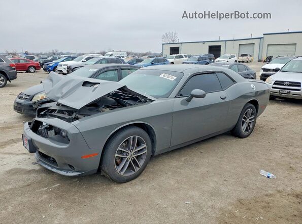 2C3CDZGGXKH690447 2019 DODGE CHALLENGER Серебряный Передняя левая четверть