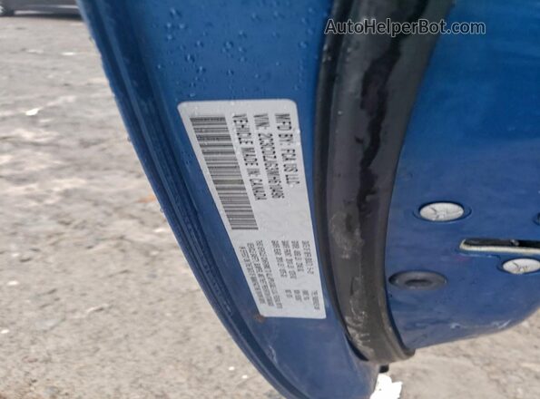 2C3CDZJG3MH610496 2021 DODGE CHALLENGER Синий Вид наклейки с VIN-кодом