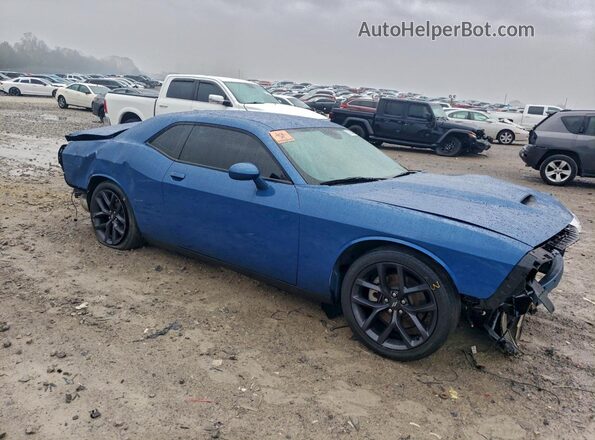 2C3CDZJG3MH610496 2021 DODGE CHALLENGER Синий Передняя правая четверть