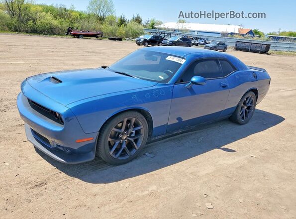 2C3CDZJG4PH596967 2023 DODGE CHALLENGER Синий Передняя левая четверть
