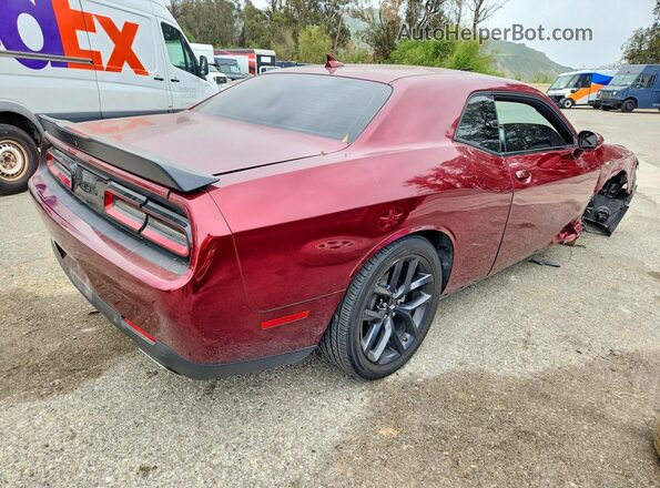 2C3CDZJG6NH227153 2022 DODGE CHALLENGER Бордовый Задняя правая четверть
