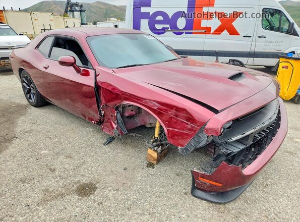 2C3CDZJG6NH227153 2022 DODGE CHALLENGER Бордовый Передняя правая четверть