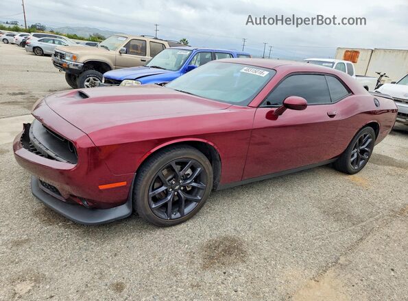 2C3CDZJG6NH227153 2022 DODGE CHALLENGER Бордовый Передняя левая четверть