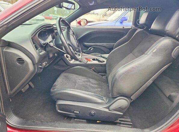 2C3CDZJG6NH227153 2022 DODGE CHALLENGER Бордовый Вид салона спереди