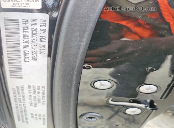 2C3CDZJG8LH227250 2020 DODGE CHALLENGER Black Widok komory silnika