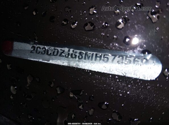 2C3CDZJG8MH573560 2021 DODGE CHALLENGER Бордовый Вид подкапотного пространства