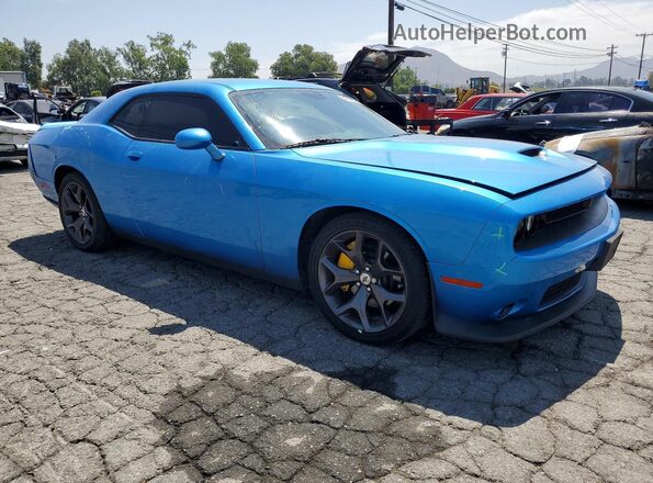2C3CDZJGXKH717056 2019 DODGE CHALLENGER Blue Przód prawy