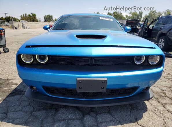 2C3CDZJGXKH717056 2019 DODGE CHALLENGER Blue Widok z przodu