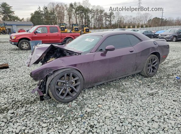 2C3CDZJGXNH128271 2022 DODGE CHALLENGER Фиолетовый Передняя левая четверть