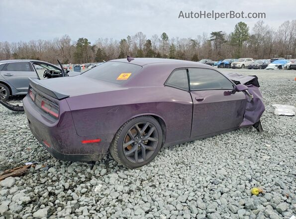 2C3CDZJGXNH128271 2022 DODGE CHALLENGER Фиолетовый Задняя правая четверть
