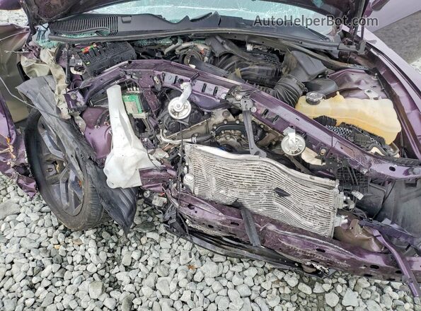 2C3CDZJGXNH128271 2022 DODGE CHALLENGER Фиолетовый Вид задней части салона