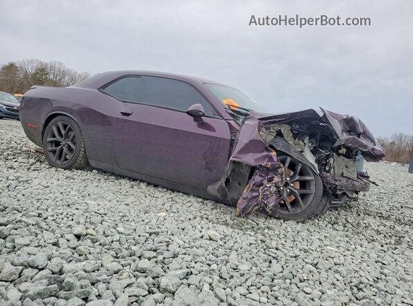 2C3CDZJGXNH128271 2022 DODGE CHALLENGER Фиолетовый Передняя правая четверть