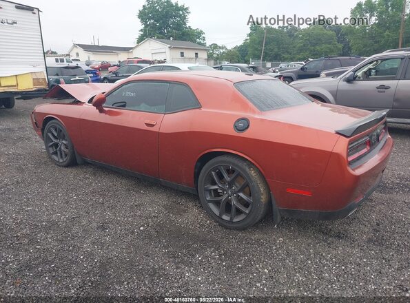 2C3CDZJGXNH188065 2022 DODGE CHALLENGER Оранжевый Задняя левая четверть