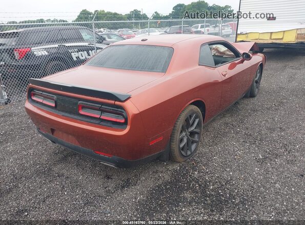 2C3CDZJGXNH188065 2022 DODGE CHALLENGER Оранжевый Задняя правая четверть