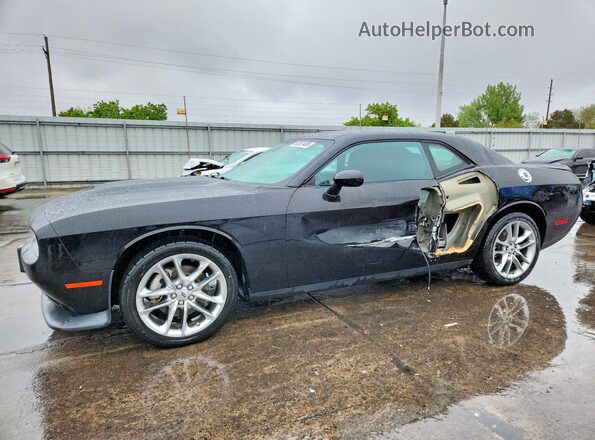 2C3CDZKG1NH160766 2022 DODGE CHALLENGER Черный Передняя левая четверть