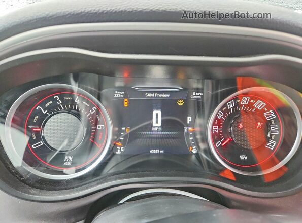2C3CDZKG1NH160766 2022 DODGE CHALLENGER Черный Вид щитка приборов