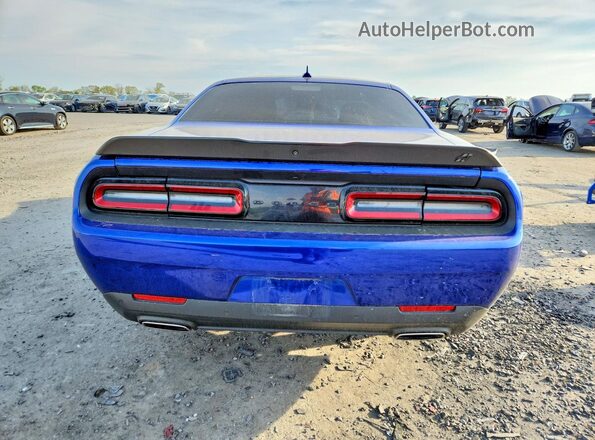 2C3CDZKG1NH231058 2022 DODGE CHALLENGER Синий Вид сзади