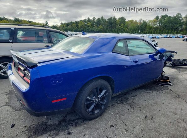 2C3CDZKG4LH146695 2020 DODGE CHALLENGER Синий Задняя правая четверть
