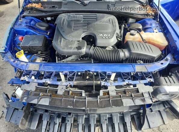 2C3CDZKG4LH146695 2020 DODGE CHALLENGER Синий Вид задней части салона