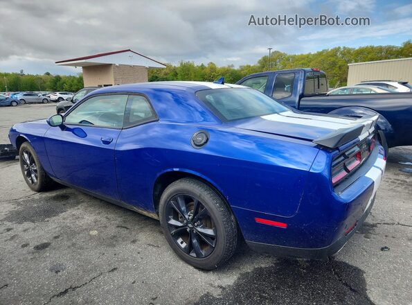 2C3CDZKG4LH146695 2020 DODGE CHALLENGER Синий Задняя левая четверть