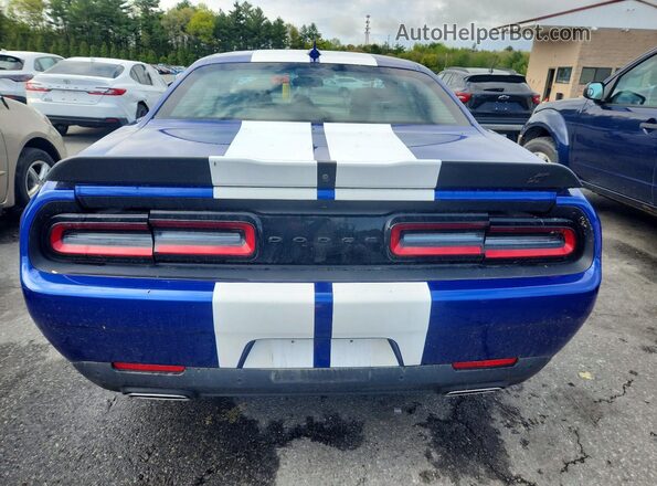2C3CDZKG4LH146695 2020 DODGE CHALLENGER Синий Вид сзади