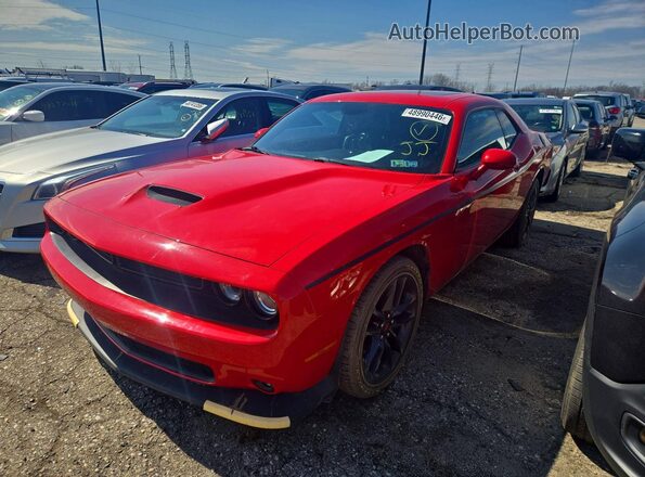 2C3CDZKG9MH618312 2021 DODGE CHALLENGER Red წინა მარცხენა ხედი სამი მეოთხედიდან