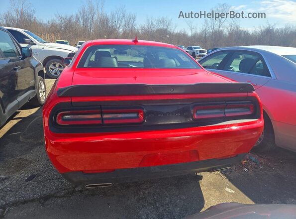 2C3CDZKG9MH618312 2021 DODGE CHALLENGER Red უკანა ხედი