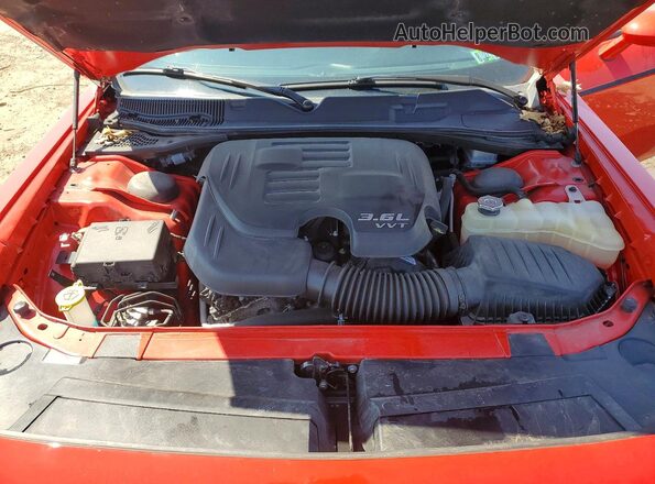 2C3CDZKG9MH618312 2021 DODGE CHALLENGER Red უკანა სალონის ხედი