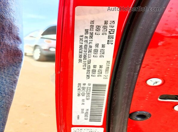 2C3CDZL98KH581380 2019 DODGE CHALLENGER Red Widok komory silnika
