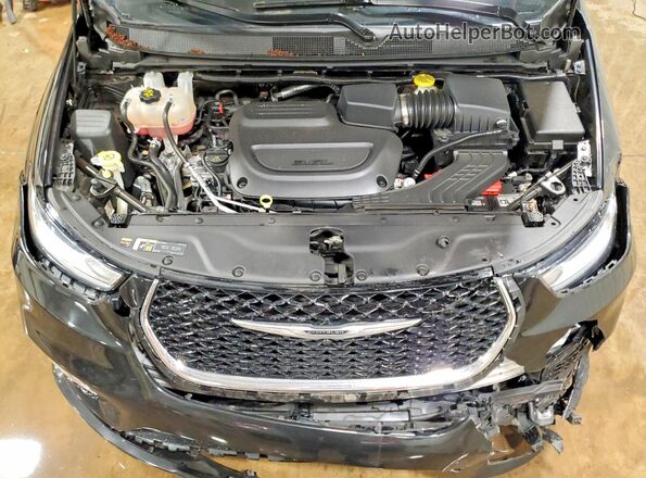 2C4RC1BG1PR627644 2023 CHRYSLER PACIFICA Black Widok komory silnika