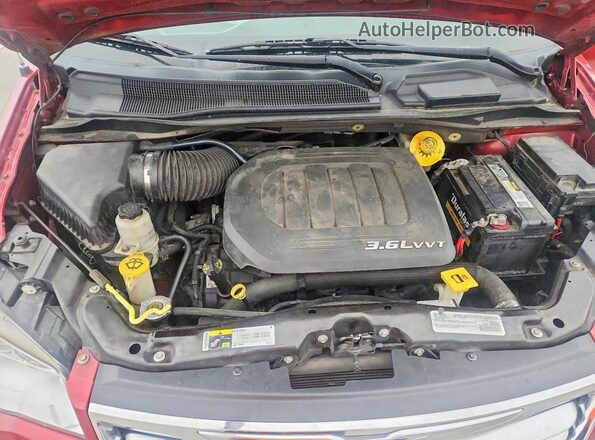2C4RC1BG2GR112149 2016 CHRYSLER TOWN Red Widok komory silnika