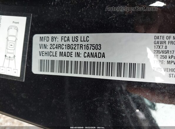 2C4RC1BG2TR167503 2026 CHRYSLER PACIFICA Черный Вид подкапотного пространства